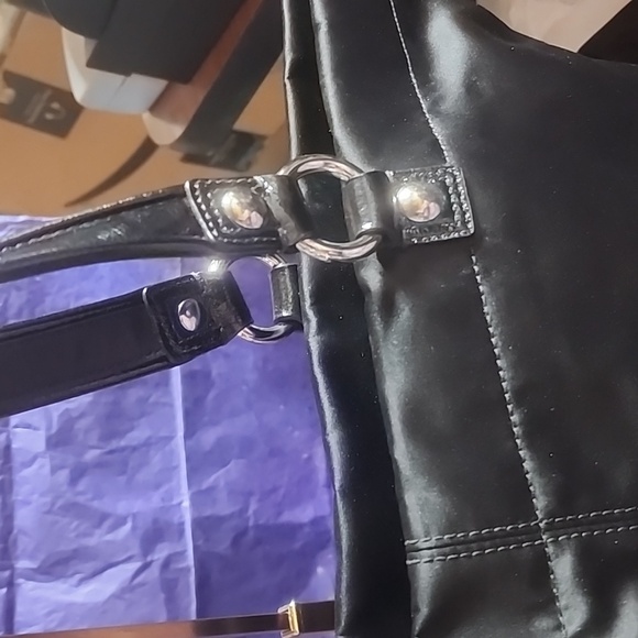 Coach Special Edition Holiday Tote Bag with Multicolor Shimmering Accents Euc - Picture 9 of 16